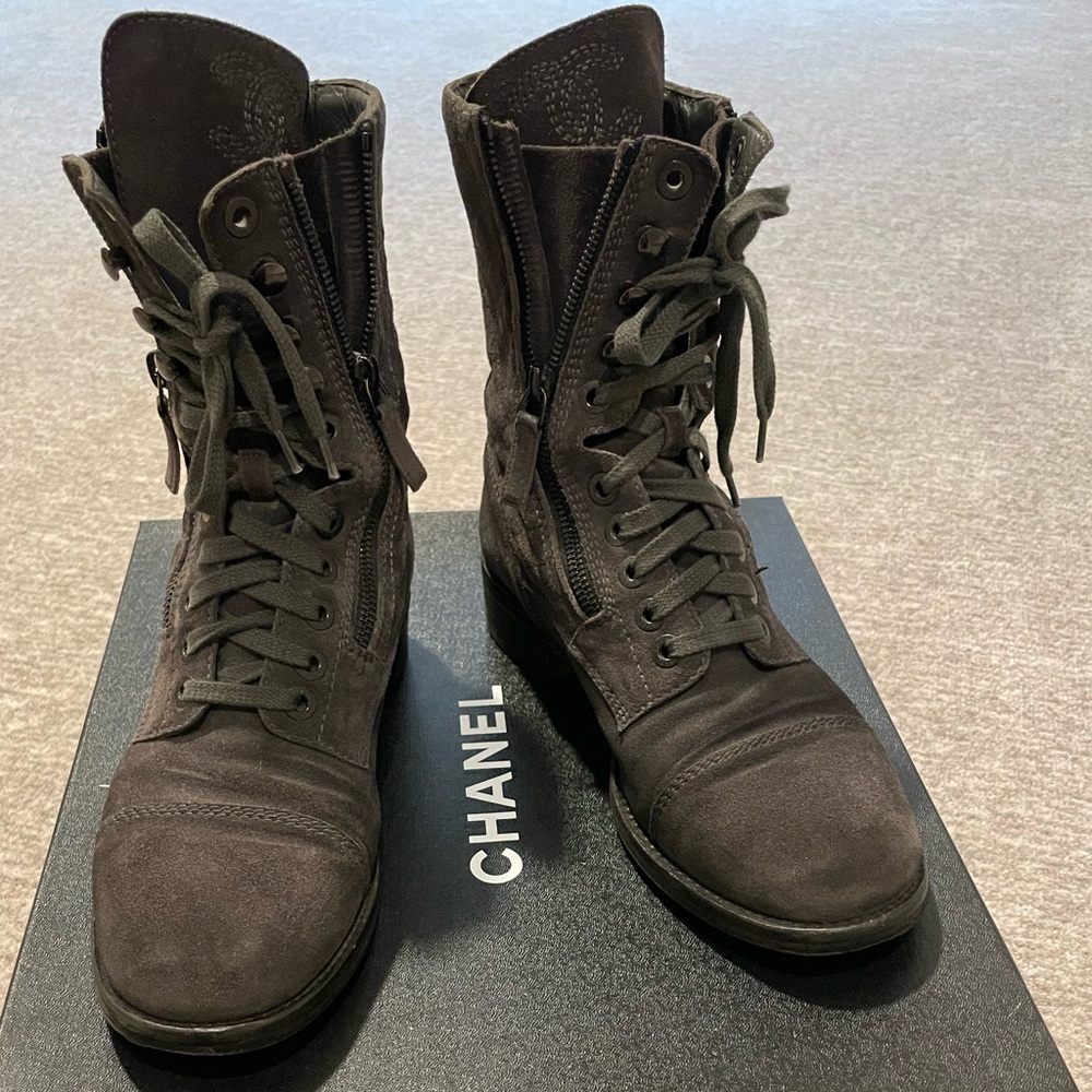 Chanel Combat Boots